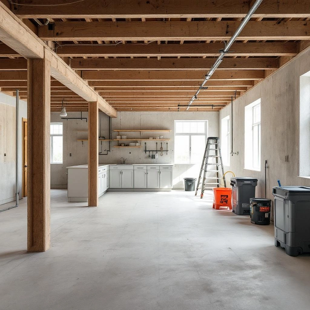 Basement remodeling - finishing unfinished basement